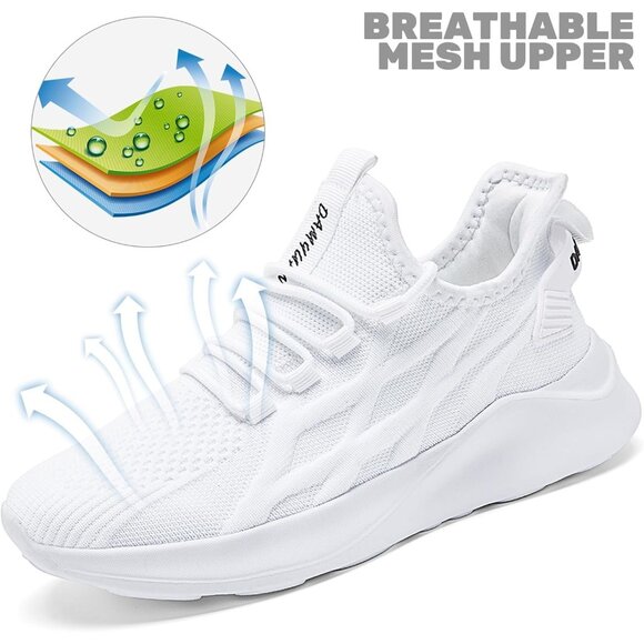 Brand New Women A-white Ethylene Vinyl Acetate ZMBCYG Running Walking Sneakers - Picture 2 of 9